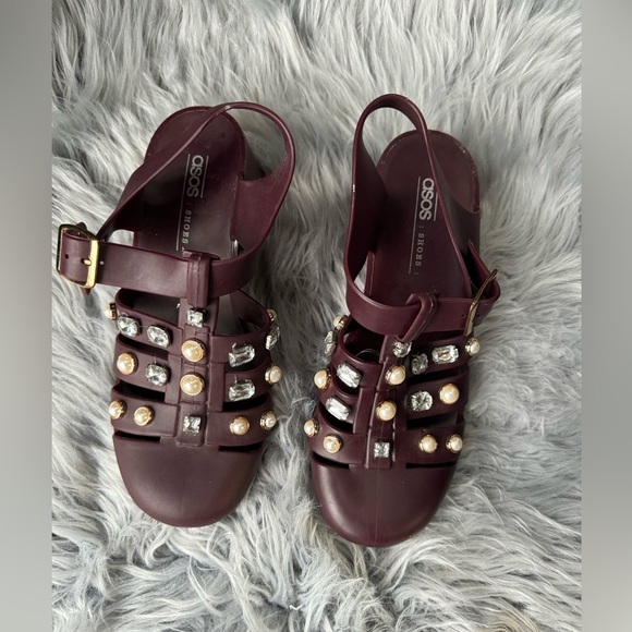 ASOS DESIGN Fascinate embellished heeled jelly - Picture 6 of 6